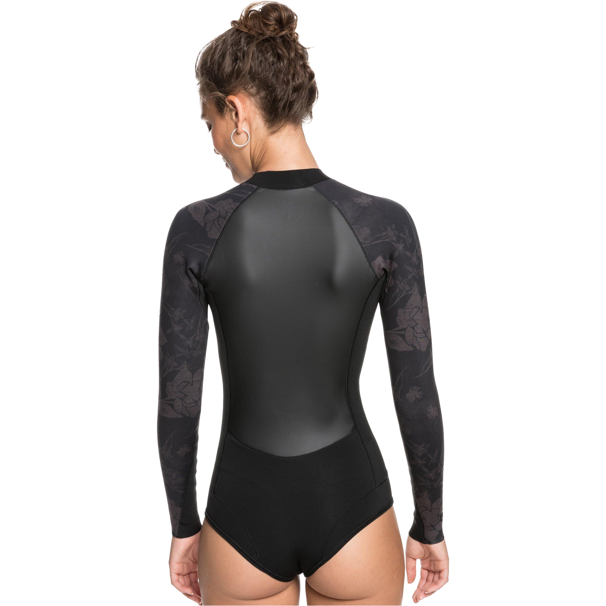 2021 Roxy Womens Satin 1mm Long Sleeve Cheeky Shorty Wetsuit